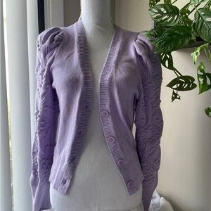 Cardigan puff shoulder NWT